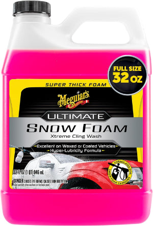 Meguiar's G19151 Ultimate Snow Foam Wash, Pink Foaming Car Wash Soap for Foam Cannons & Foam Guns